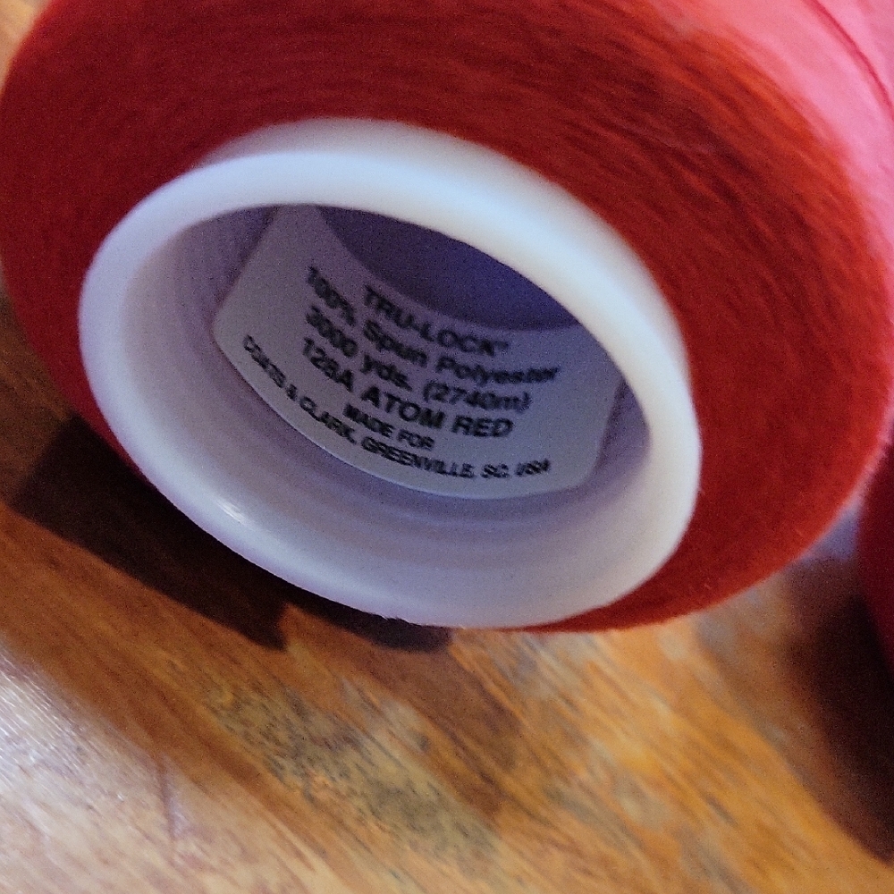 Red Sewing Thread Spools - Picture 4 of 5